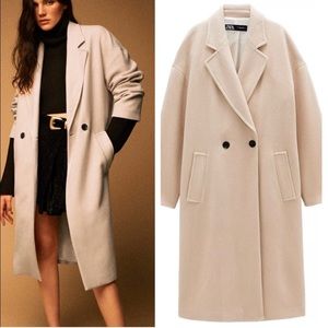 Zara cream coat 8305/275